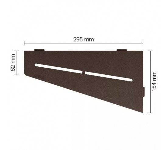 Tablette d'angle de douche SHELF-E-S3 29.5x15.4cm PURE D7 SCHLUTER - 15