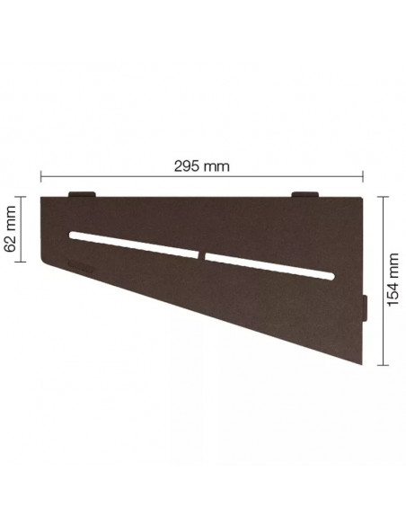 Tablette d'angle de douche SHELF-E-S3 29.5x15.4cm PURE D7 SCHLUTER - 15