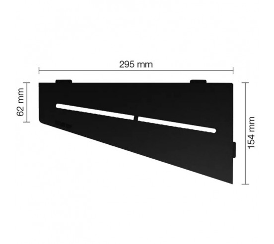 Tablette d'angle de douche SHELF-E-S3 29.5x15.4cm PURE D7 SCHLUTER - 17