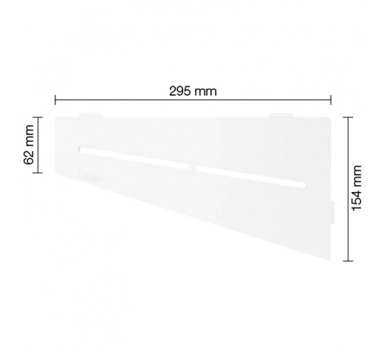 Tablette d'angle de douche SHELF-E-S3 29.5x15.4cm PURE D7 SCHLUTER - 19