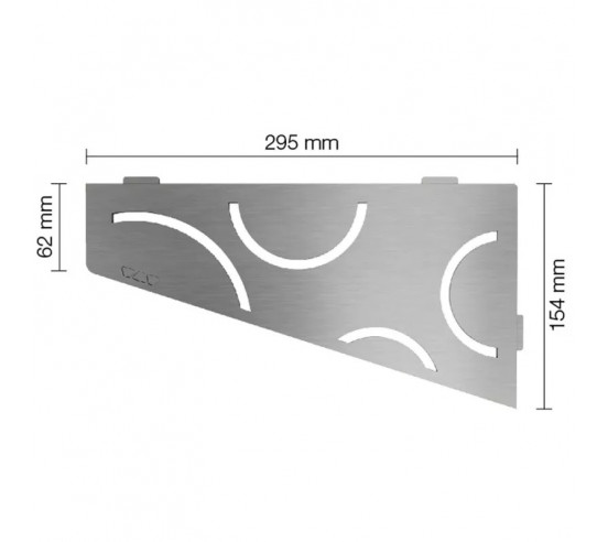 Tablette d'angle de douche SHELF-E-S3 29.5x15.4cm CURVE D6 SCHLUTER - 2
