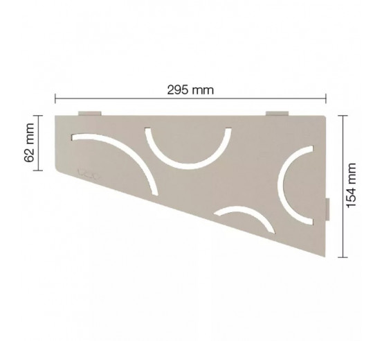 Tablette d'angle de douche SHELF-E-S3 29.5x15.4cm CURVE D6 SCHLUTER - 9