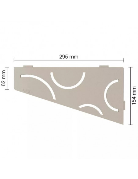 Tablette d'angle de douche SHELF-E-S3 29.5x15.4cm CURVE D6 SCHLUTER - 9