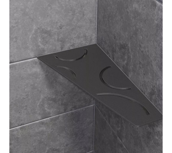 Tablette d'angle de douche SHELF-E-S3 29.5x15.4cm CURVE D6 SCHLUTER - 19