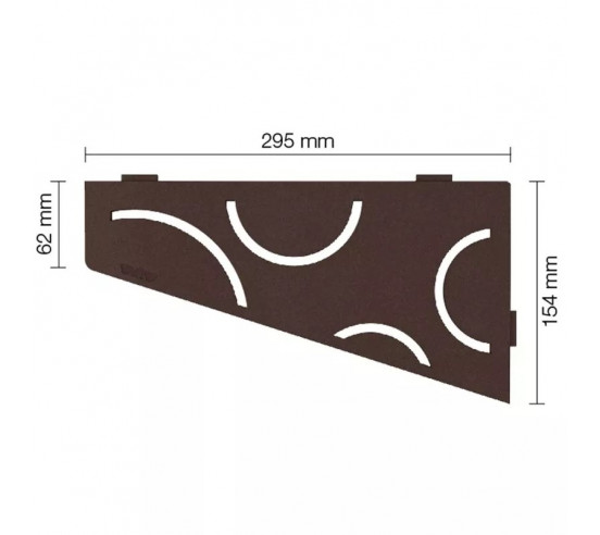 Tablette d'angle de douche SHELF-E-S3 29.5x15.4cm CURVE D6 SCHLUTER - 21