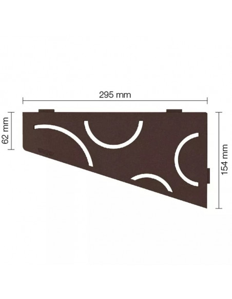 Tablette d'angle de douche SHELF-E-S3 29.5x15.4cm CURVE D6 SCHLUTER - 21