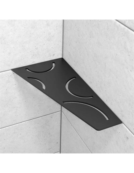 Tablette d'angle de douche SHELF-E-S3 29.5x15.4cm CURVE D6 SCHLUTER - 25