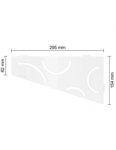 Tablette d'angle de douche SHELF-E-S3 29.5x15.4cm CURVE D6 SCHLUTER - 27