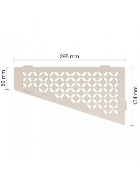 Tablette d'angle de douche SHELF-E-S3 29.5x15.4cm FLORAL D5 SCHLUTER - 5