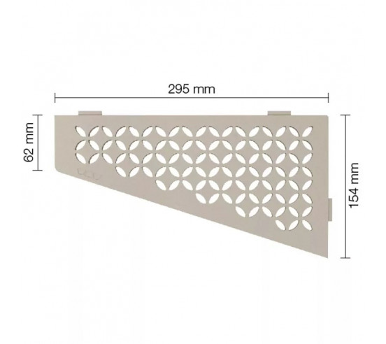 Tablette d'angle de douche SHELF-E-S3 29.5x15.4cm FLORAL D5 SCHLUTER - 7
