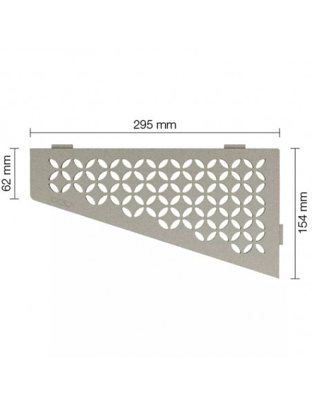 Tablette d'angle de douche SHELF-E-S3 29.5x15.4cm FLORAL D5 SCHLUTER - 11