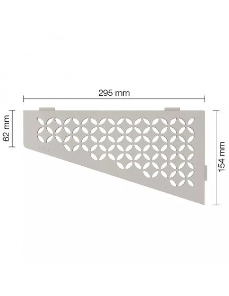 Tablette d'angle de douche SHELF-E-S3 29.5x15.4cm FLORAL D5 SCHLUTER - 14