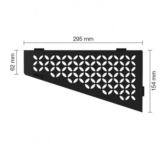 Tablette d'angle de douche SHELF-E-S3 29.5x15.4cm FLORAL D5 SCHLUTER - 23