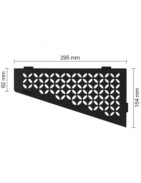 Tablette d'angle de douche SHELF-E-S3 29.5x15.4cm FLORAL D5 SCHLUTER - 23