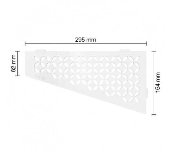Tablette d'angle de douche SHELF-E-S3 29.5x15.4cm FLORAL D5 SCHLUTER - 26