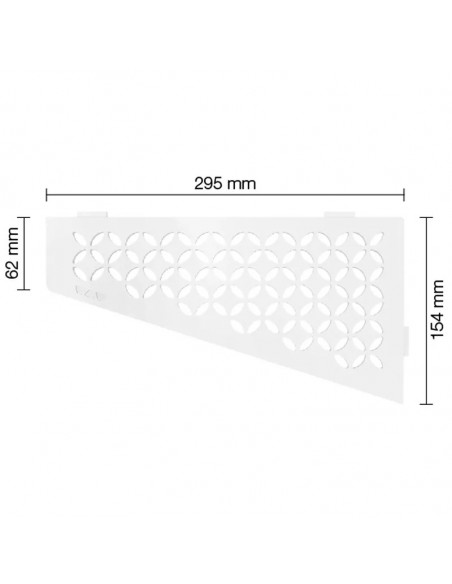 Tablette d'angle de douche SHELF-E-S3 29.5x15.4cm FLORAL D5 SCHLUTER - 26
