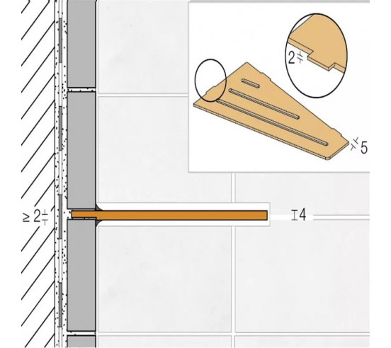 Tablette d'angle de douche SHELF-E-S3 29.5x15.4cm FLORAL D5 SCHLUTER - 28