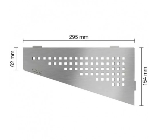 Tablette d'angle de douche SHELF-E-S3 29.5x15.4cm SQUARE D3 SCHLUTER - 2