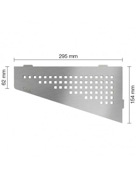 Tablette d'angle de douche SHELF-E-S3 29.5x15.4cm SQUARE D3 SCHLUTER - 2