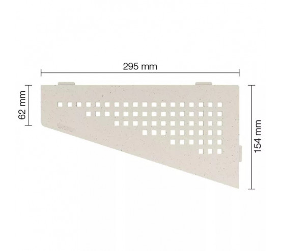Tablette d'angle de douche SHELF-E-S3 29.5x15.4cm SQUARE D3 SCHLUTER - 5