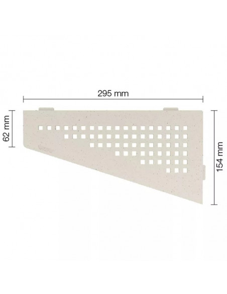 Tablette d'angle de douche SHELF-E-S3 29.5x15.4cm SQUARE D3 SCHLUTER - 5
