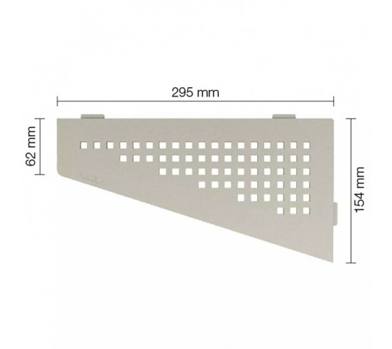 Tablette d'angle de douche SHELF-E-S3 29.5x15.4cm SQUARE D3 SCHLUTER - 7