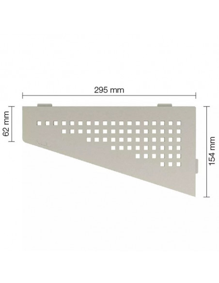 Tablette d'angle de douche SHELF-E-S3 29.5x15.4cm SQUARE D3 SCHLUTER - 7