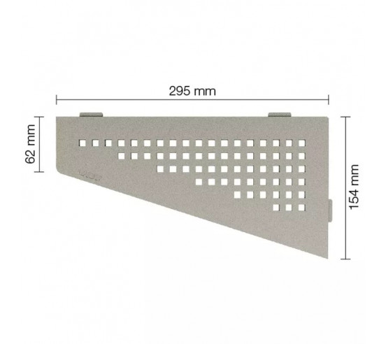 Tablette d'angle de douche SHELF-E-S3 29.5x15.4cm SQUARE D3 SCHLUTER - 10