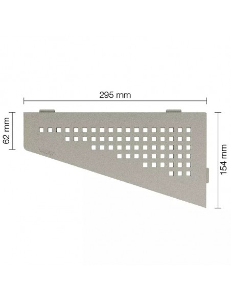 Tablette d'angle de douche SHELF-E-S3 29.5x15.4cm SQUARE D3 SCHLUTER - 10