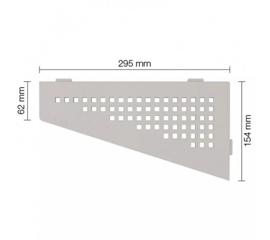 Tablette d'angle de douche SHELF-E-S3 29.5x15.4cm SQUARE D3 SCHLUTER - 11