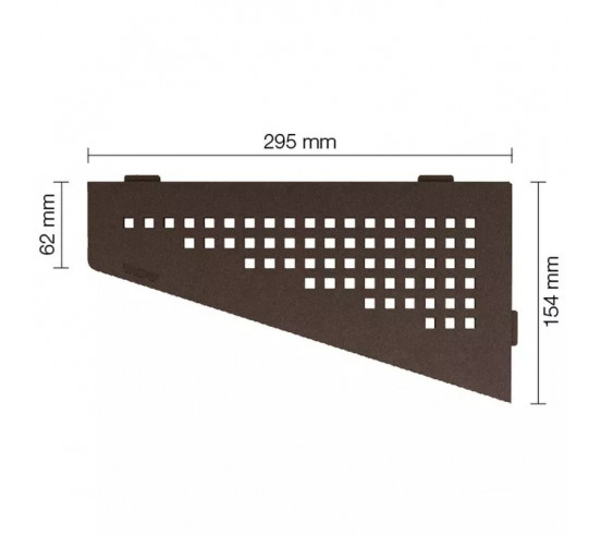Tablette d'angle de douche SHELF-E-S3 29.5x15.4cm SQUARE D3 SCHLUTER - 16