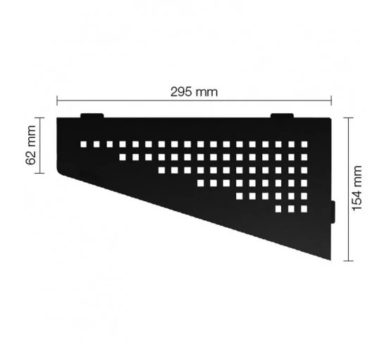 Tablette d'angle de douche SHELF-E-S3 29.5x15.4cm SQUARE D3 SCHLUTER - 17