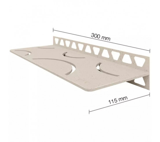 Tablette murale de douche SHELF-W-S1 30x11.5cm CURVE D6 SCHLUTER - 6