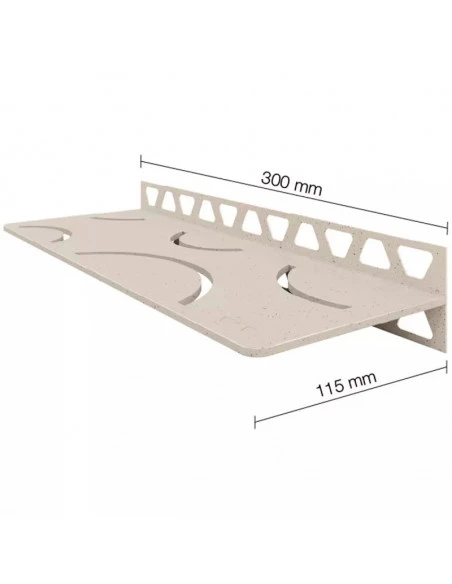 Tablette murale de douche SHELF-W-S1 30x11.5cm CURVE D6 SCHLUTER - 6