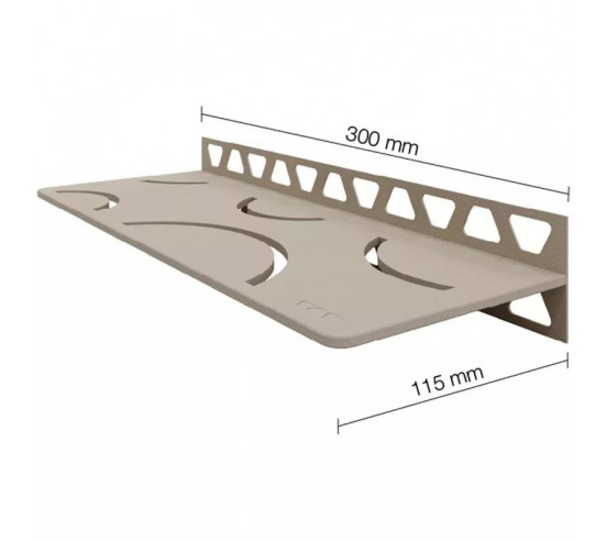 Tablette murale de douche SHELF-W-S1 30x11.5cm CURVE D6 SCHLUTER - 9