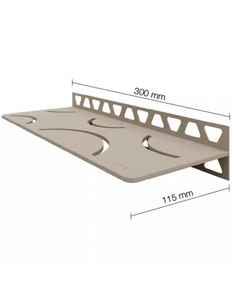 Tablette murale de douche SHELF-W-S1 30x11.5cm CURVE D6 SCHLUTER - 9
