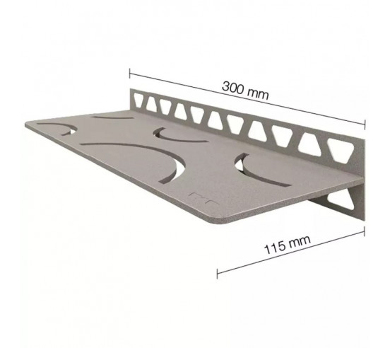 Tablette murale de douche SHELF-W-S1 30x11.5cm CURVE D6 SCHLUTER - 12