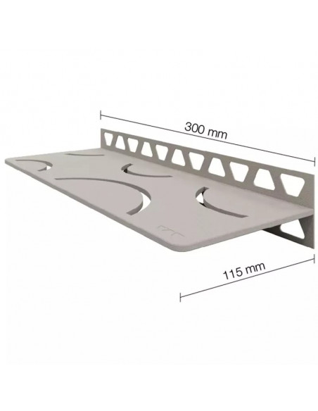 Tablette murale de douche SHELF-W-S1 30x11.5cm CURVE D6 SCHLUTER - 15