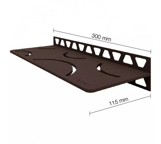 Tablette murale de douche SHELF-W-S1 30x11.5cm CURVE D6 SCHLUTER - 21