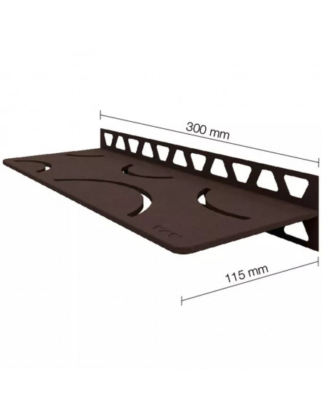 Tablette murale de douche SHELF-W-S1 30x11.5cm CURVE D6 SCHLUTER - 21