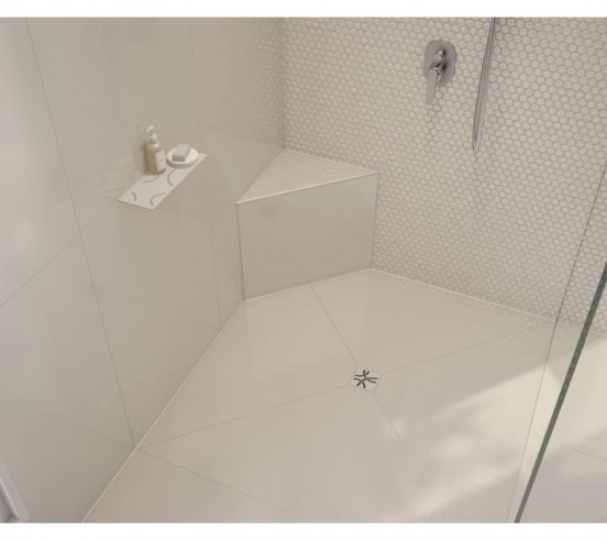 Tablette murale de douche SHELF-W-S1 30x11.5cm CURVE D6 SCHLUTER - 9