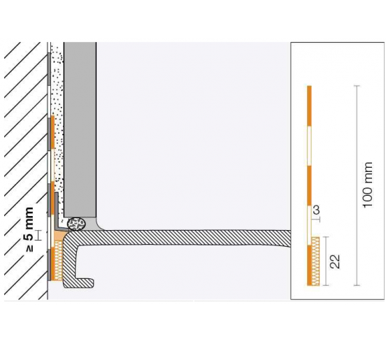 Set de base de raccord étanche - 10 mètres SCHLUTER - 3