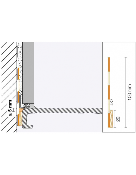 Set de base de raccord étanche - 10 mètres SCHLUTER - 3