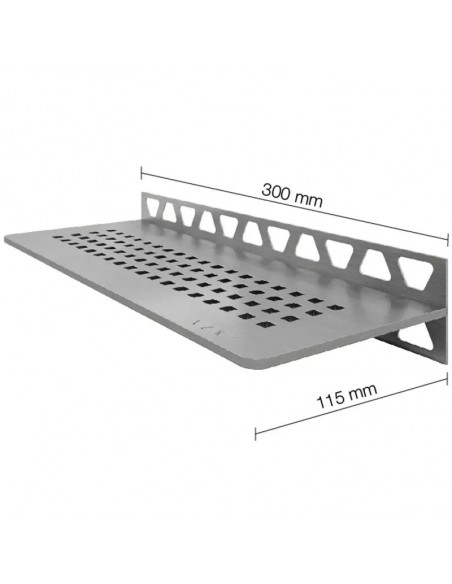 Tablette murale de douche SHELF-W-S1 30x11.5cm SQUARE D3 SCHLUTER - 2