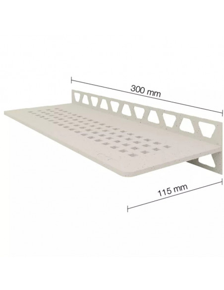 Tablette murale de douche SHELF-W-S1 30x11.5cm SQUARE D3 SCHLUTER - 4