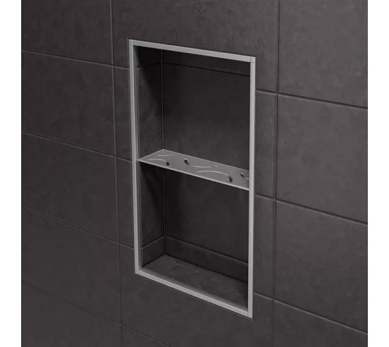 Étagère murale pour niche Kerdi board SHELF-N-S1 30x8.7cm CURVE D6 SCHLUTER - 3