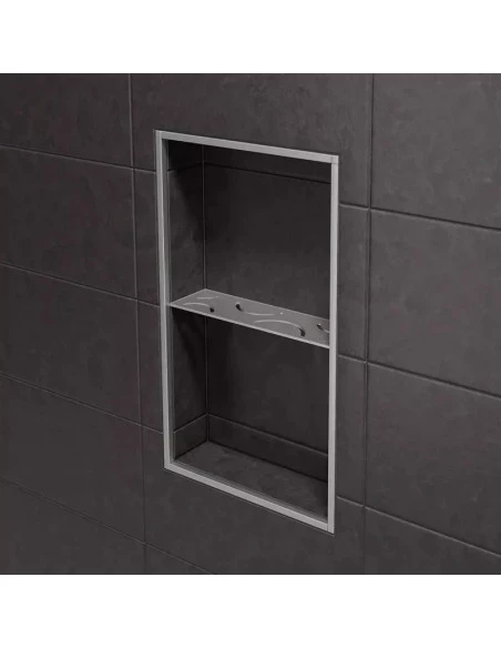 Étagère murale pour niche Kerdi board SHELF-N-S1 30x8.7cm CURVE D6 SCHLUTER - 3