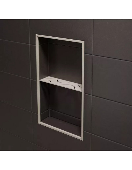 Étagère murale pour niche Kerdi board SHELF-N-S1 30x8.7cm CURVE D6 SCHLUTER - 9