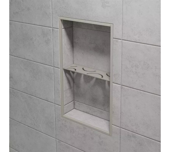 Étagère murale pour niche Kerdi board SHELF-N-S1 30x8.7cm CURVE D6 SCHLUTER - 12