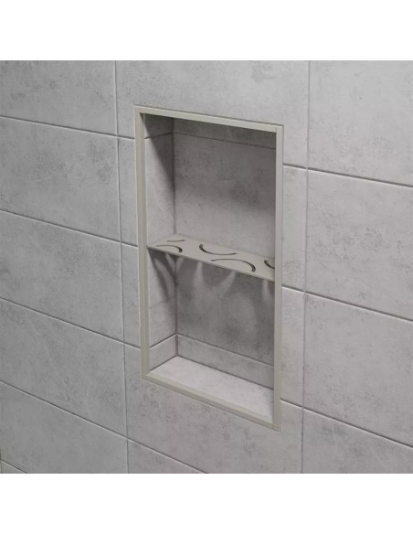 Étagère murale pour niche Kerdi board SHELF-N-S1 30x8.7cm CURVE D6 SCHLUTER - 12